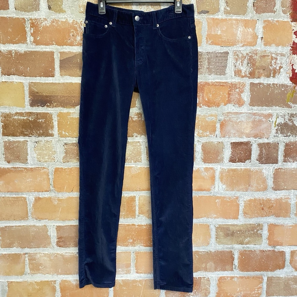 SPOKE London Men's Corduroy Navy Pants Imported Waist Size 31 Length 32 Build A